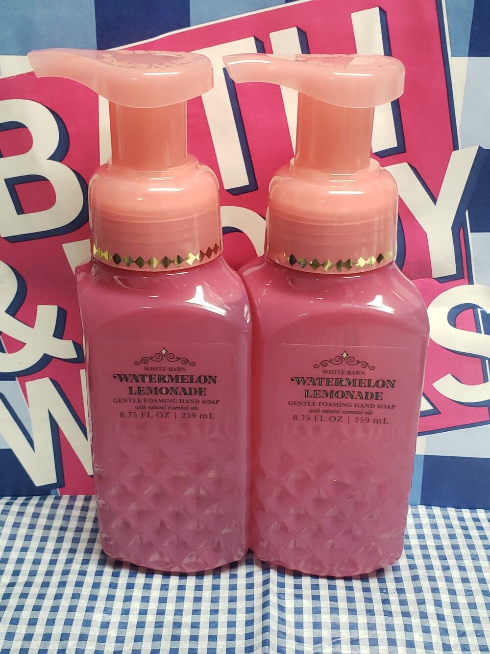 BBW Watermelon Lemonade Gentle Foaming Hand Soap 2 Pack